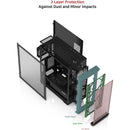 6 of 9: Zalman Zalman Z10 Plus ATX Mid-Tower Premium Gaming PC Case w/ 4 x Infinity Mirror AGRB Fans