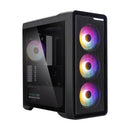 1 of 14: Zalman Zalman M3 Plus RGB mATX Mini-Tower Gaming PC Case w/ 4 x RGB Fans Pre-installed