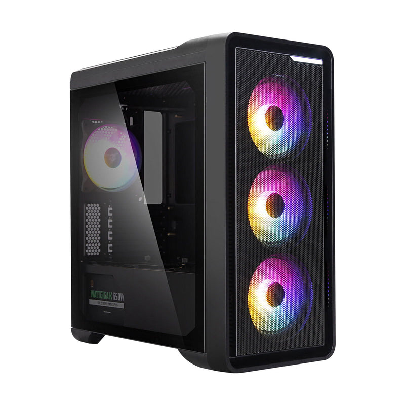 Zalman Zalman M3 Plus RGB mATX Mini-Tower Gaming PC Case w/ 4 x RGB Fans Pre-installed