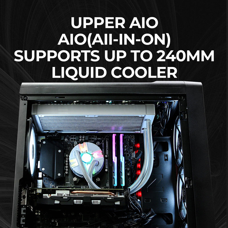 Zalman Zalman M3 Plus RGB mATX Mini-Tower Gaming PC Case w/ 4 x RGB Fans Pre-installed