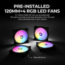 10 of 14: Zalman Zalman M3 Plus RGB mATX Mini-Tower Gaming PC Case w/ 4 x RGB Fans Pre-installed