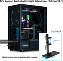 6 of 10: Zalman Zalman i4 Airflow ATX Mid-Tower All-Mesh PC Case w/ 6 x Fans Pre-installed - Black