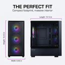 9 of 9: Zalman S6 RGB Gaming PC Case, ATX Mid-Tower Computer Case with 4 FRGB Fans (3x 140mm Front + 1x 120mm Rear), USB Type-C Ready, Supports 360mm AIO Radiator, 345mm GPU