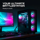 5 of 9: Zalman S6 RGB Gaming PC Case, ATX Mid-Tower Computer Case with 4 FRGB Fans (3x 140mm Front + 1x 120mm Rear), USB Type-C Ready, Supports 360mm AIO Radiator, 345mm GPU