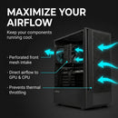 6 of 9: Zalman FIT Basic ATX Mid-Tower Gaming PC case, Includes 1x 120mm PWM Fan, Supports 360mm AIO Radiator & 325mm GPU