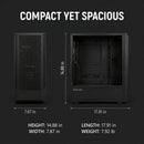 8 of 9: Zalman FIT Basic ATX Mid-Tower Gaming PC case, Includes 1x 120mm PWM Fan, Supports 360mm AIO Radiator & 325mm GPU