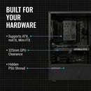 7 of 9: Zalman FIT Basic ATX Mid-Tower Gaming PC case, Includes 1x 120mm PWM Fan, Supports 360mm AIO Radiator & 325mm GPU
