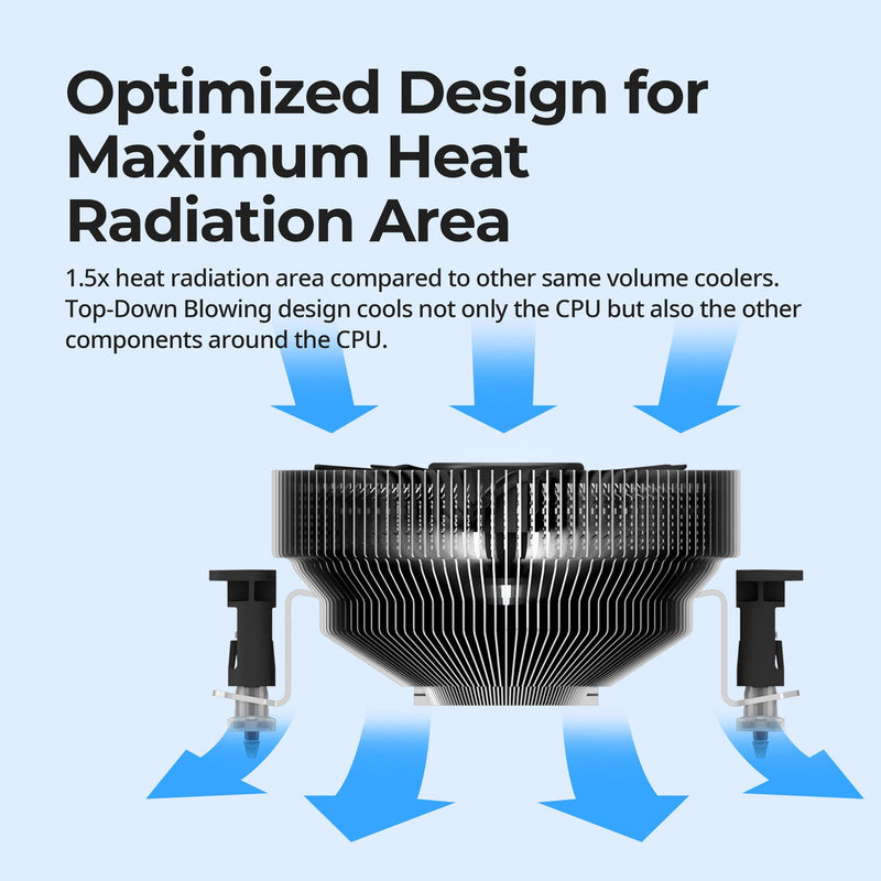 Zalman Zalman CNPS-80G Ultra Quiet CPU Air Cooler Fan - LGA1700/1200, AM5/AM4