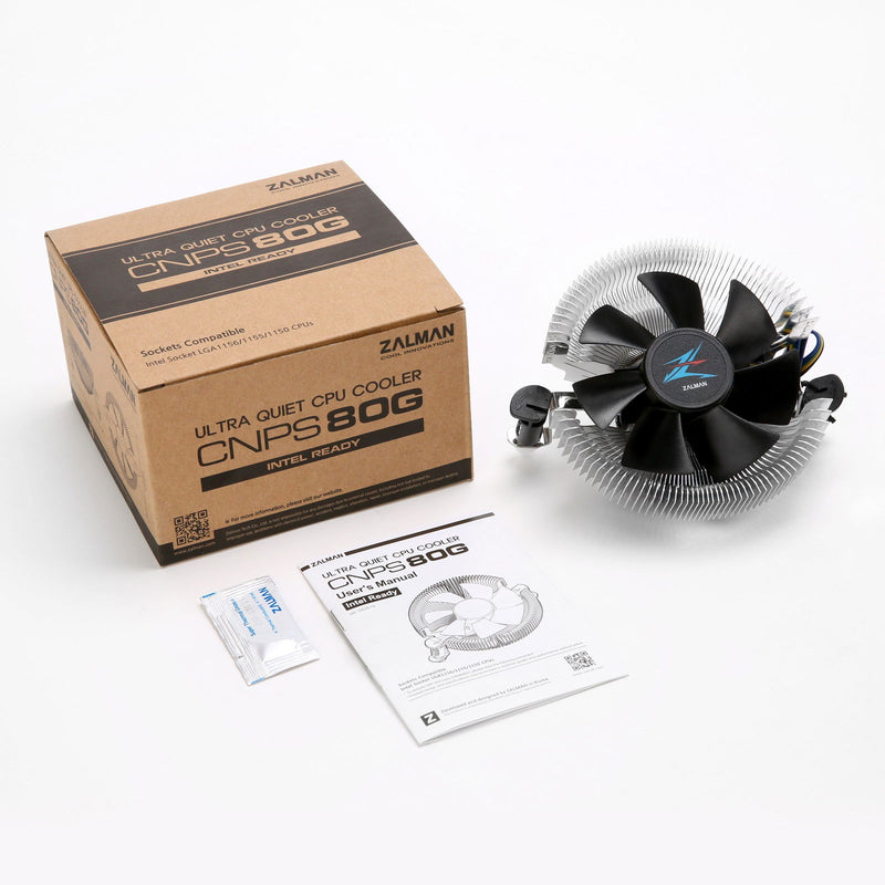 Zalman Zalman CNPS-80G Ultra Quiet CPU Air Cooler Fan - LGA1700/1200, AM5/AM4