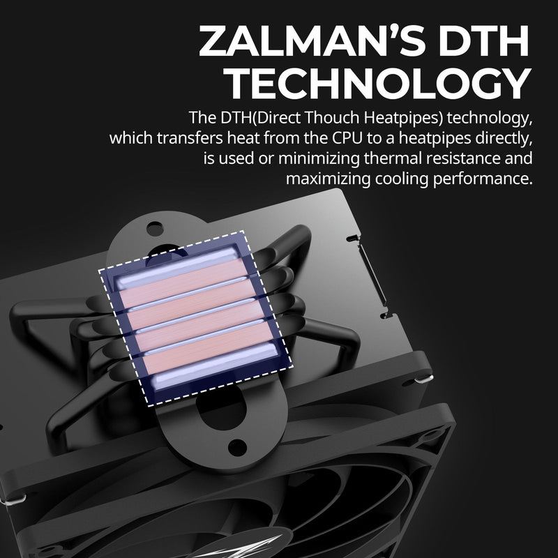 Zalman Zalman CNPS 10X Performa CPU Air Cooler, 135mm Fan, LGA 1700/AM4, 180W TDP - Black