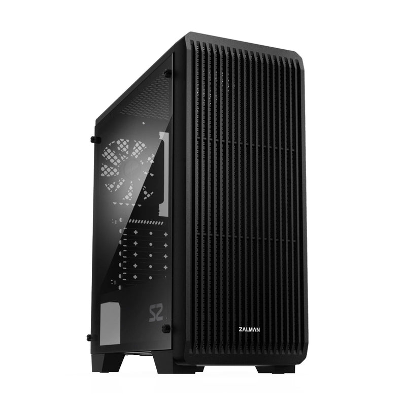 Zalman Zalman S2 ATX Mid-Tower PC Case 3 x Fans Pre-installed w/ Acrylic Side Panel Default Title