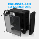 3 of 15: Zalman Zalman S3 ATX Mid-Tower PC Case 3 x Fans Pre-installed w/ Acrylic Side Panel
