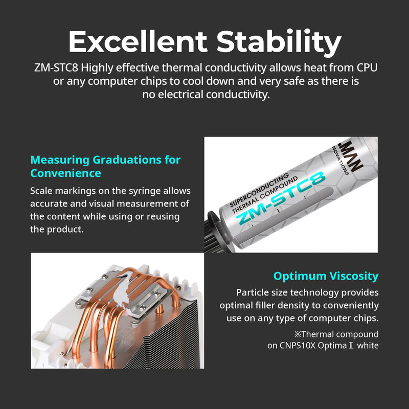 Zalman Zalman ZM-STC8 Thermal Grease Paste Compound (1g) for CPU / GPU Cooler