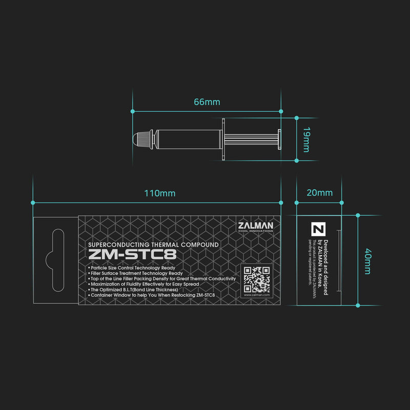 Zalman Zalman ZM-STC8 Thermal Grease Paste Compound (1g) for CPU / GPU Cooler