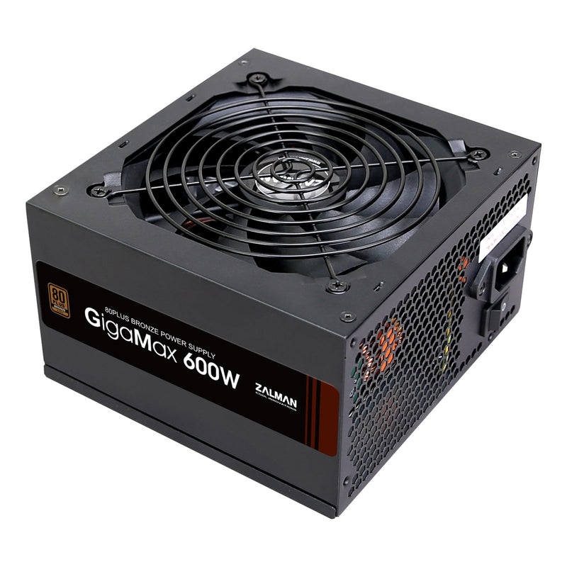Zalman GigaMax GVII-A Desktop PC Power Supply, 80+ PLUS Bronze Gaming PC PSU 600W
