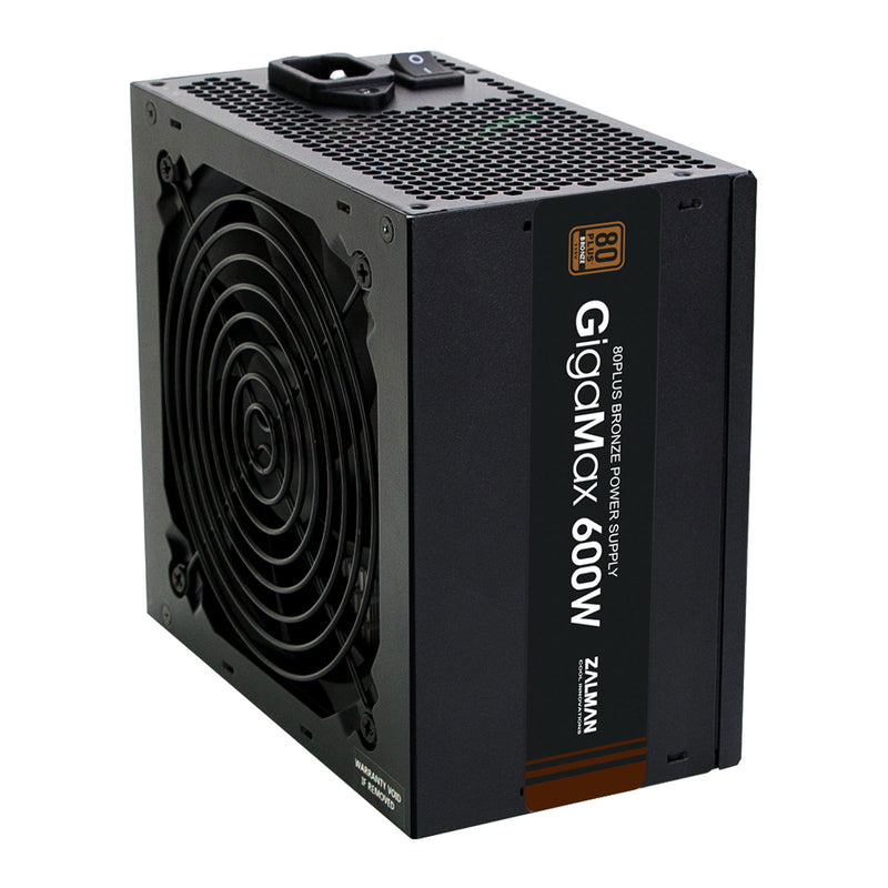 Zalman GigaMax ZM600GVII-A Power Supply, 80+ PLUS Bronze, 600W