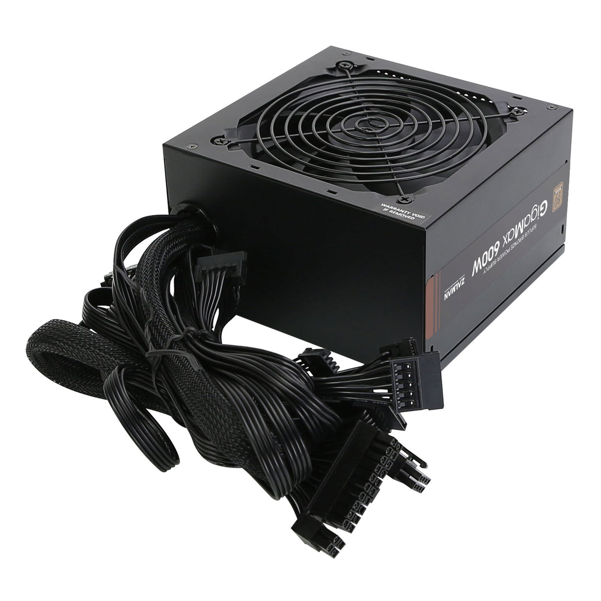 Zalman GigaMax GVII-A, 80+ Bronze 600W Power Supply, Certified