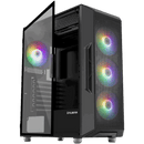 1 of 9: Zalman Zalman i3 Neo ATX Mid-Tower Gaming PC Case w/ Mesh Front & 4 x RGB Fans - Black