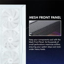 5 of 9: Zalman Zalman i3 Neo ATX Mid-Tower Gaming PC Case w/ Mesh Front & 4 x RGB Fans - White