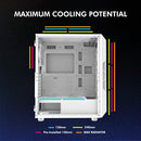 7 of 9: Zalman Zalman i3 Neo ATX Mid-Tower Gaming PC Case w/ Mesh Front & 4 x RGB Fans - White