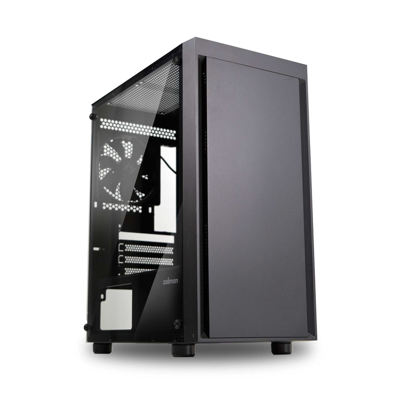 Zalman T3 Compact mATX Mini-Tower Gaming PC Case, 2 x Fans Pre-installed