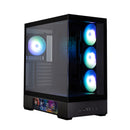 3 of 9: Zalman P40 DS ATX Mid-Tower PC Case - 9.1 in LCD Screen, 4 x ARGB Fans Preinstalled, Black