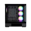 5 of 9: Zalman P40 DS ATX Mid-Tower PC Case - 9.1 in LCD Screen, 4 x ARGB Fans Preinstalled, Black
