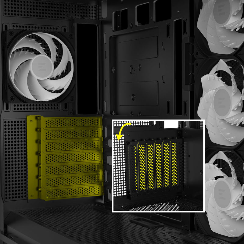 Zalman P40 DS ATX Mid-Tower PC Case - 9.1 in LCD Screen, 4 x ARGB Fans Preinstalled, Black