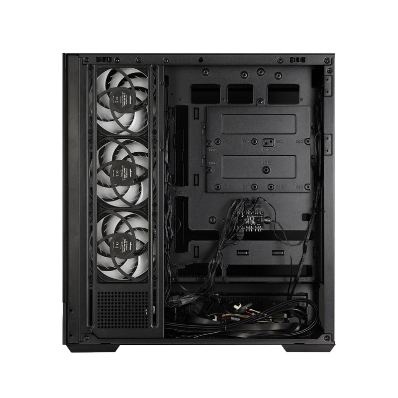 Zalman P40 DS ATX Mid-Tower PC Case - 9.1 in LCD Screen, 4 x ARGB Fans Preinstalled, Black