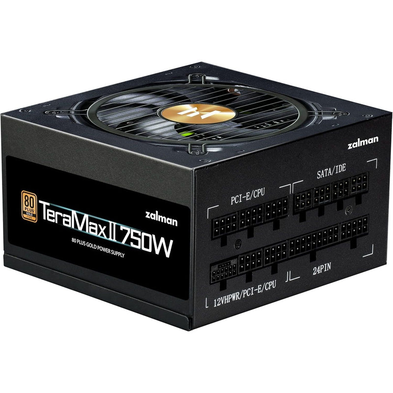 Zalman TeraMax II 750W 80+ Gold Certified Power Supply ATX 3.0 / PCI-E 5.0 Modular PSU Black