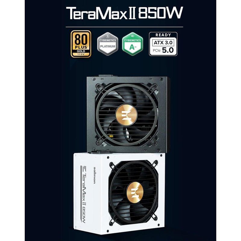 Zalman TeraMax II 850W 80+ Gold Certified Power Supply ATX 3.0 / PCI-E 5.0 Modular PSU