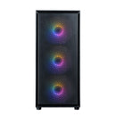 3 of 9: Zalman S6 RGB Gaming PC Case, ATX Mid-Tower Computer Case with 4 FRGB Fans (3x 140mm Front + 1x 120mm Rear), USB Type-C Ready, Supports 360mm AIO Radiator, 345mm GPU