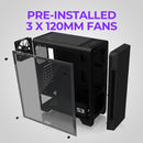 4 of 14: Zalman Zalman S3 TG ATX Mid-Tower PC Case 3 x Fans w/ Tempered Glass Side Panel