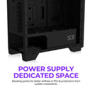 5 of 14: Zalman Zalman S3 TG ATX Mid-Tower PC Case 3 x Fans w/ Tempered Glass Side Panel