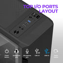 10 of 14: Zalman Zalman S3 TG ATX Mid-Tower PC Case 3 x Fans w/ Tempered Glass Side Panel