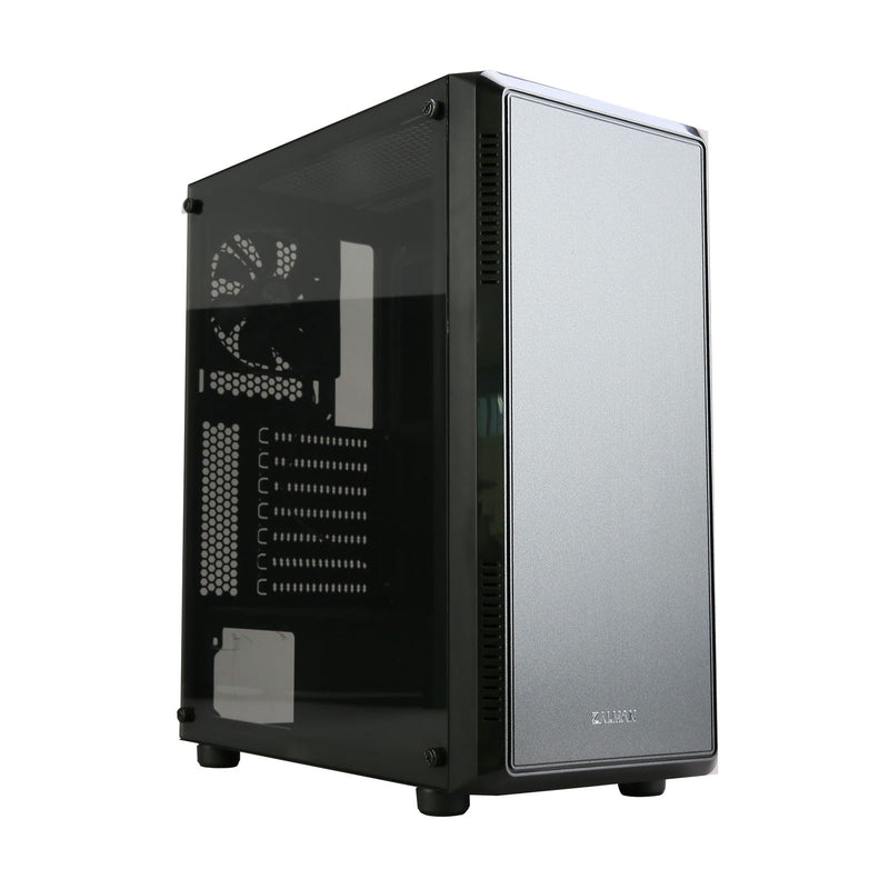 Zalman Zalman S4 ATX Mid-Tower PC Case 2 x Fans w/ Tempered Glass Side Panel