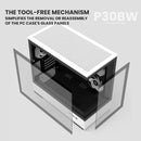 5 of 11: Zalman Zalman P30 Black/White Special Edition mATX Mini-Tower PC Case Panoramic Glass 3 x ARGB Fans