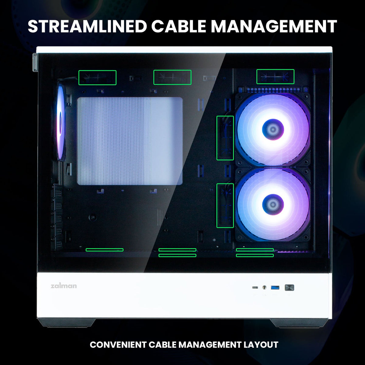 Zalman P30 Black/White Special Edition mATX Mini-Tower PC Case