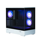 11 of 11: Zalman Zalman P30 Black/White Special Edition mATX Mini-Tower PC Case Panoramic Glass 3 x ARGB Fans