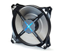 2 of 4: Zalman ZM-DF12 120mm Double Bladed Blue LED Case Fan Default Title