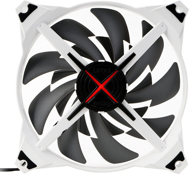 Zalman ZM-DF14 140mm Double Bladed LED Case Fan Red