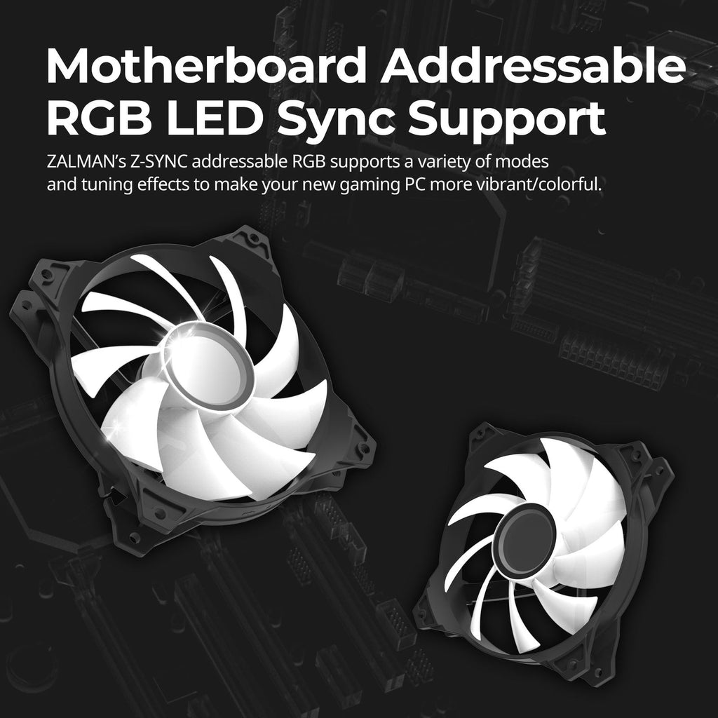 ZM-IF120 Infinity Mirror ARGB 120mm Case Fan - Black