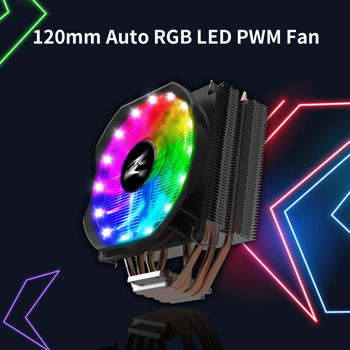 Zalman 9X Optima RGB CPU Air Cooler Fan Ultra Quiet Vivid RGB