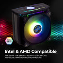 4 of 12: Zalman Zalman CNPS10X Optima II RGB CPU Air Cooler Fan - Black