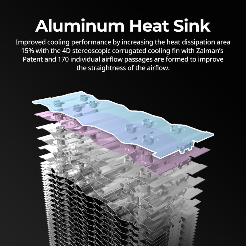 Zalman Zalman CNPS 16X ARGB CPU Air Cooler Fan - Black