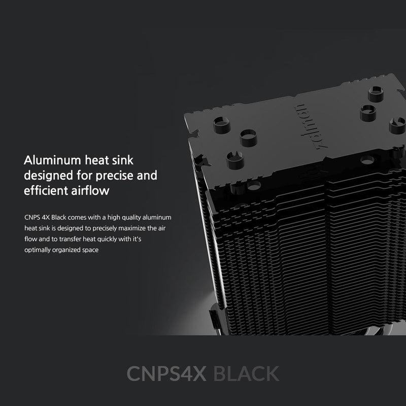Zalman Zalman CNPS 4X Black Edition CPU Air Cooler, LGA1700 & AM5, 92mm Fan, 150W TDP