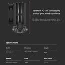 8 of 8: Zalman Zalman CNPS 4X Black Edition CPU Air Cooler, LGA1700 & AM5, 92mm Fan, 150W TDP