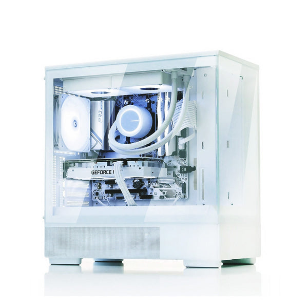 Zalman Zalman P10 mATX Gaming PC Case, Panoramic Glass, 1 x PWM ARGB Fan - White