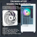 8 of 12: Zalman Zalman P10 mATX Gaming PC Case, Panoramic Glass, 1 x PWM ARGB Fan - White