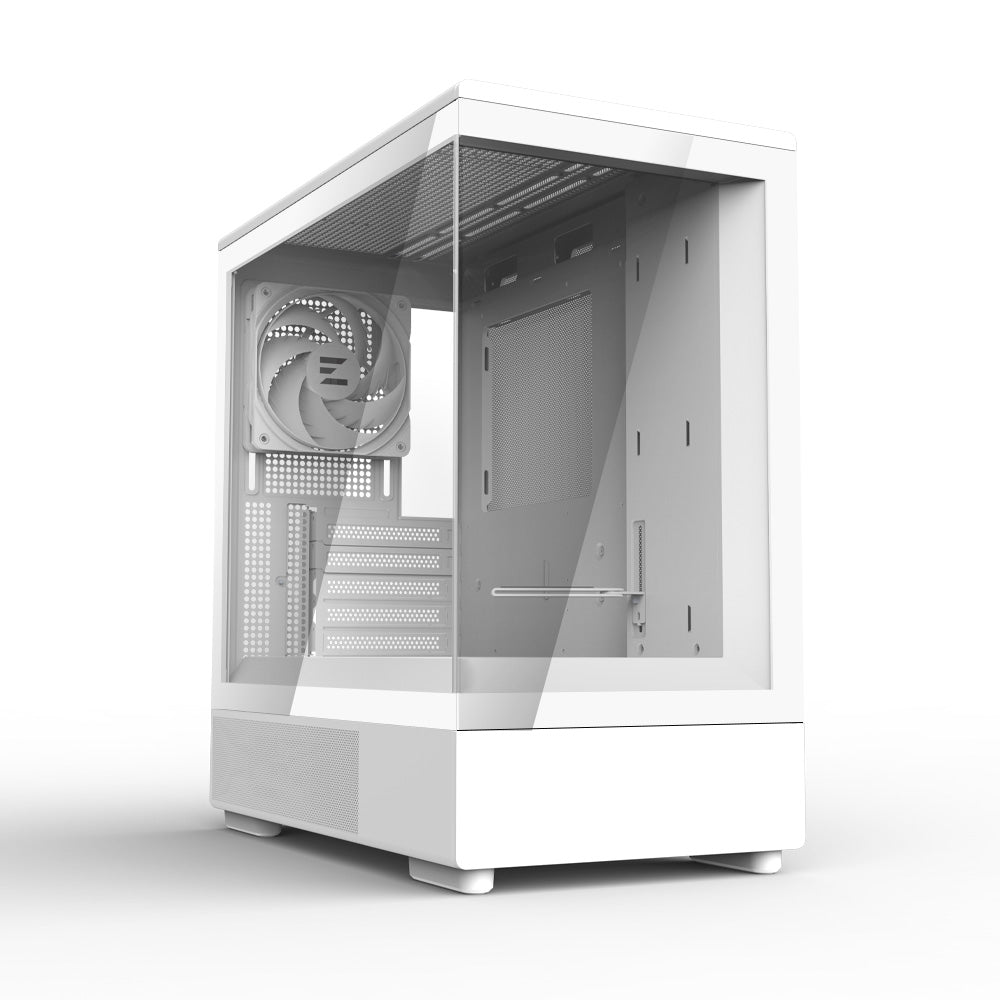 Zalman P10 mATX Gaming PC Case, Panoramic Glass, 1 x PWM ARGB Fan